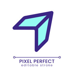 share and repost pixel perfect rgb color ui icon vector image