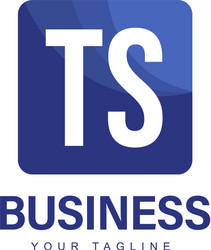 ts initial a logo design with abstract style vector image