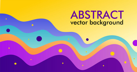 abstract background with colorful wave retro style vector image