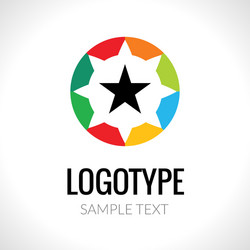 abstract logo concept star vector