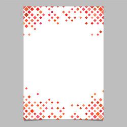 Diagonal square pattern page background template vector