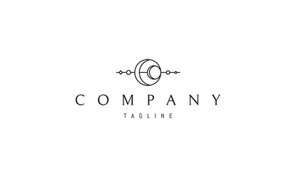 logo on which an abstract image several vector image