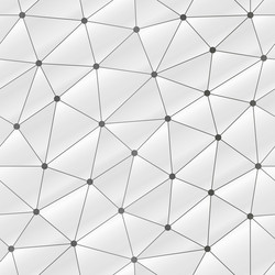 White Geometric Triangle Pattern vector image