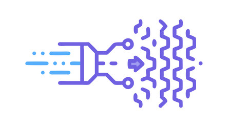 digital data flow and connection design vector image