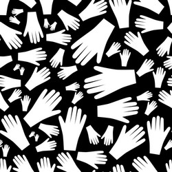 white hands seamless pattern eps10 vector