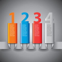 Infographic template with 5 options Royalty Free Vector