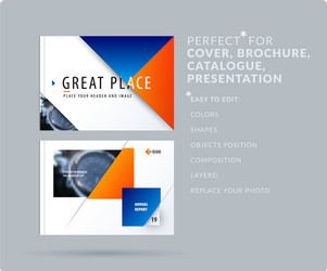 Triangular Presentation Templates vector image