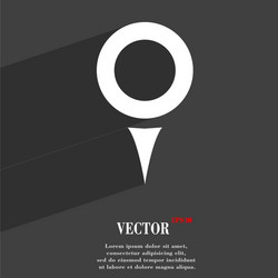 map pointer gps location icon symbol flat modern vector image