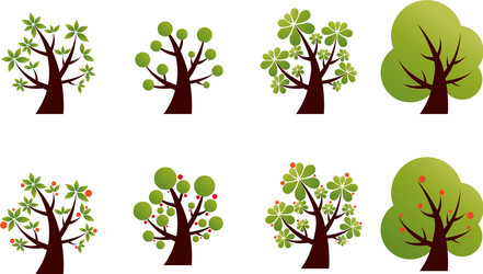Stylized Tree Branches vector image