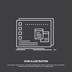 window mac operational os program icon line vector image