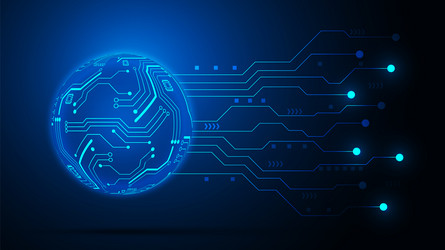 hi-tech digital data abstract design vector image