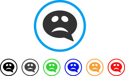 crisis smiley message icon vector image
