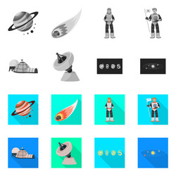 design of astronomy and technology icon vector image