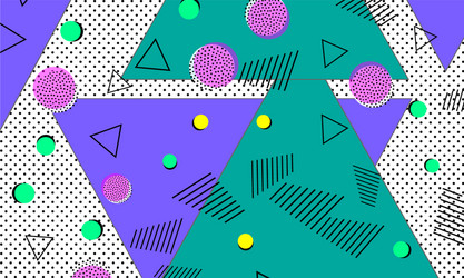 pop art color background memphis pattern vector image