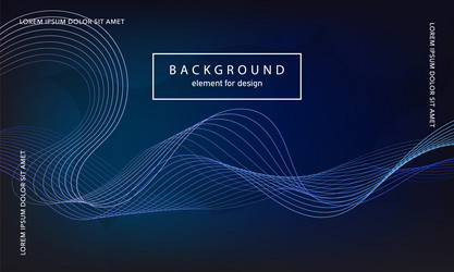 abstract background wave element for design vector image