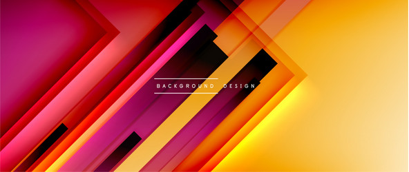 dynamic lines on fluid color gradient trendy vector image