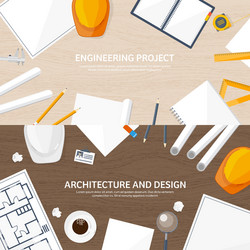 engineering and architecture vector image