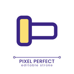 switch off pixel perfect rgb color ui icon vector image