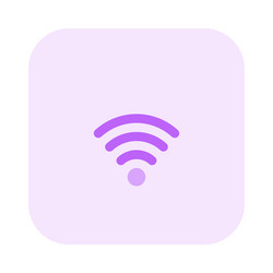 displaying reliable connection on wireless router vector image