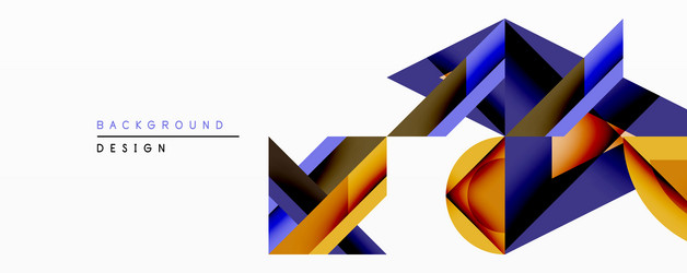 abstract geometric shapes overlap creating vector image