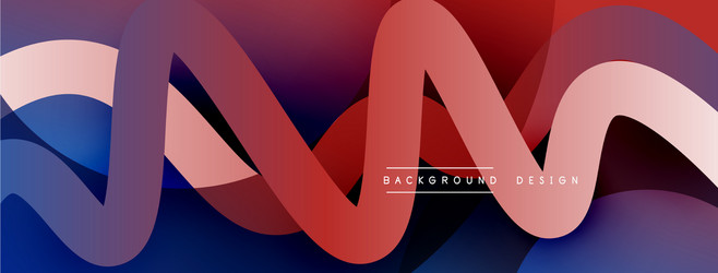 abstract overlapping lines and circles geometric vector image