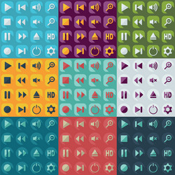 flat modern design with shadow icon player vector image