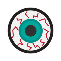 flat with shadow icon and mobile application vector image