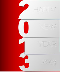 Happy new year 2013 card vector