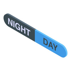 toggle switch showing transitioning from night vector image