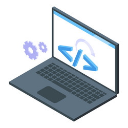 computer interface icon isometric software vector