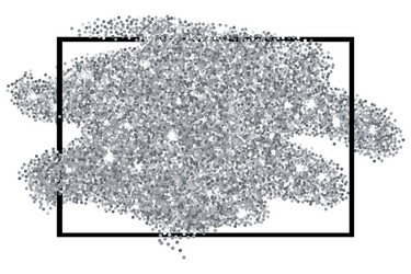 Silver glitter texture seamless pattern Royalty Free Vector