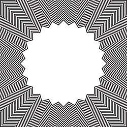 Zig Zag Geometric Frame Pattern vector image