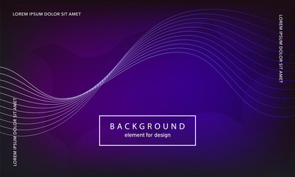 abstract background wave element for design vector image