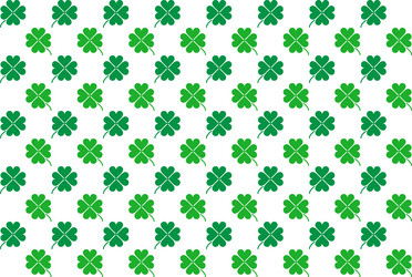 Seamless pattern of four leaf clover background vector