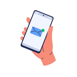 Cell Phone Inbox Message vector image