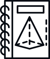 Math book icon Royalty Free Vector Image - VectorStock