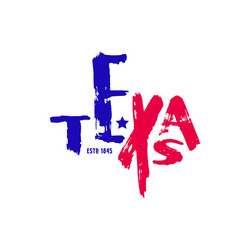 Texas State Emblem - Handwritten Vector Image
