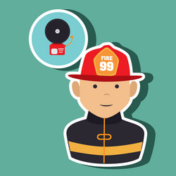 Fire emergency concept design Royalty Free Vector Image