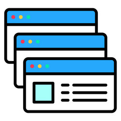 multi tasking telecommuting or remote work icon vector image