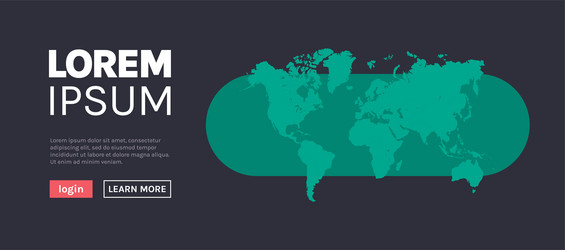 Planet earth and world map vector