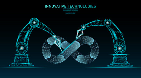 devops software development operations infinity vector image