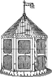 folding pavilion structure timber to create vector