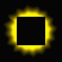 square illuminate light frame with color gradient vector image