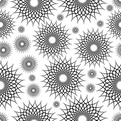 seamless pattern of swirled elements in the form vector image