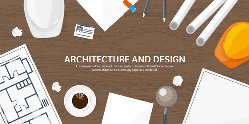 engineering and architecture vector image