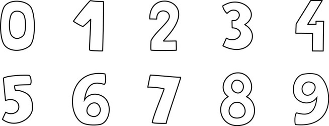 1 2 3 numbers on black chalkboard background Vector Image