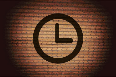 watch flat modern web button and space for your vector image