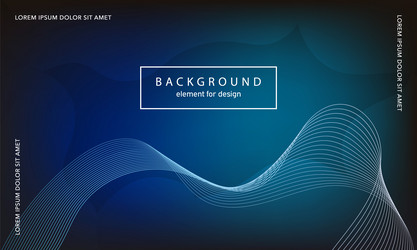 abstract background wave element for design vector image