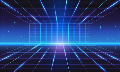 wireframe net background abstract digital banner vector image