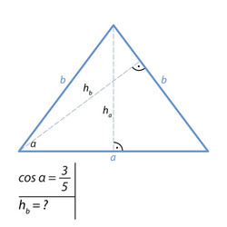 problem of finding the altitude drawn to side vector image